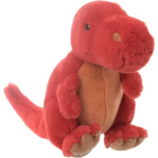 Peluche dinosaure rouge 30 cm - Rexie