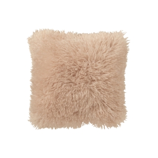 Coussin en fausse fourrure 45x45 cm - Moutie beige