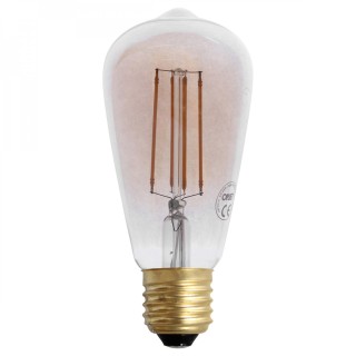 AMPOULE LED VINTAGE 4W E27 AMBRE D.6.4 H.14.3