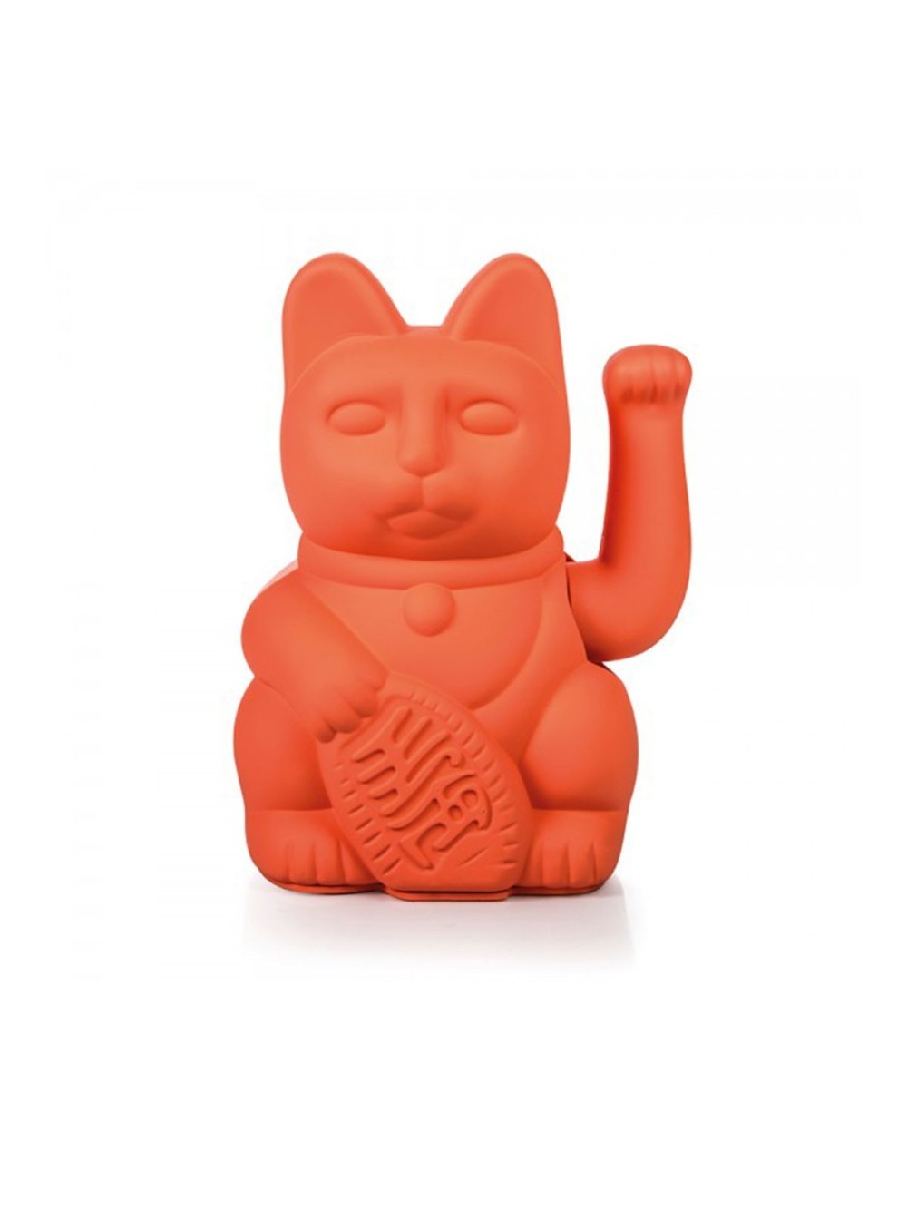 CHAT PORTE-BONHEUR NEON PINK 15X10.5CM