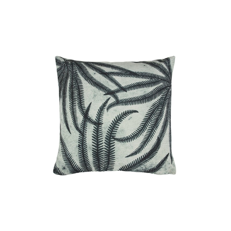 COUSSIN IMPRIME FERNS NOIR ET BLANC 45X45 COUSSIN IMPRIME FERNS NOIR ET BLANC 45X45 - HK LIVING