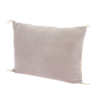 COUSSIN VELOURS DE COTON  35X50 LILAS DOMINOS