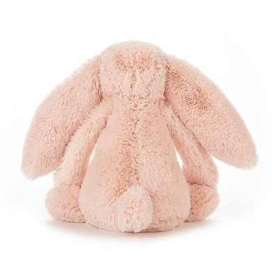 Peluche lapin rose avec grandes oreilles