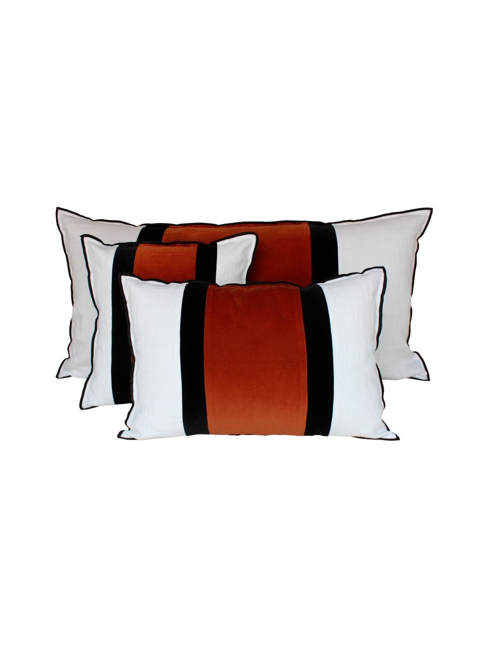Coussin en velours Mumbai Brick