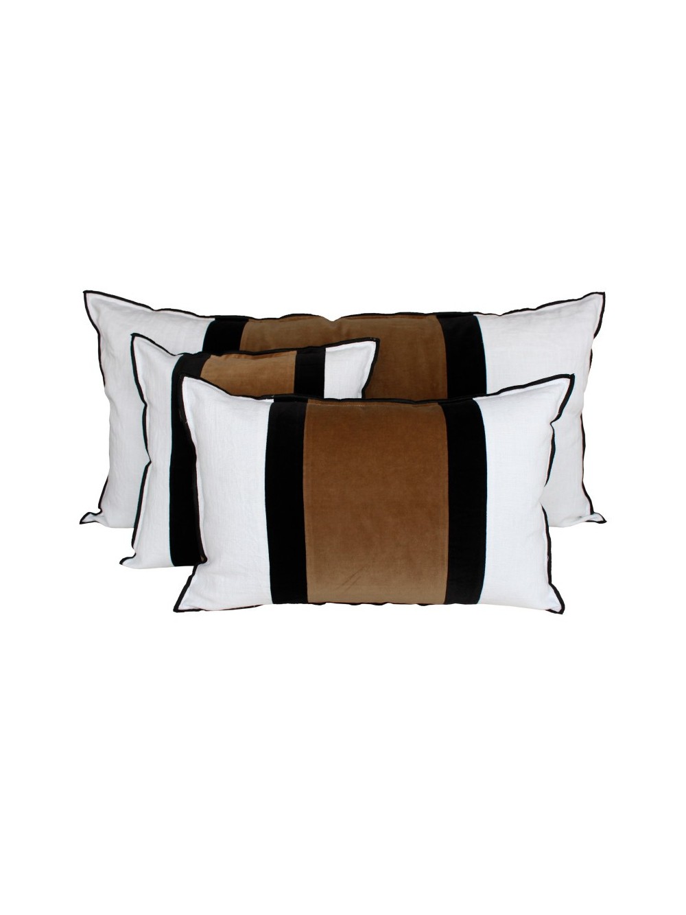 Coussin en velours Mumbai Tabac