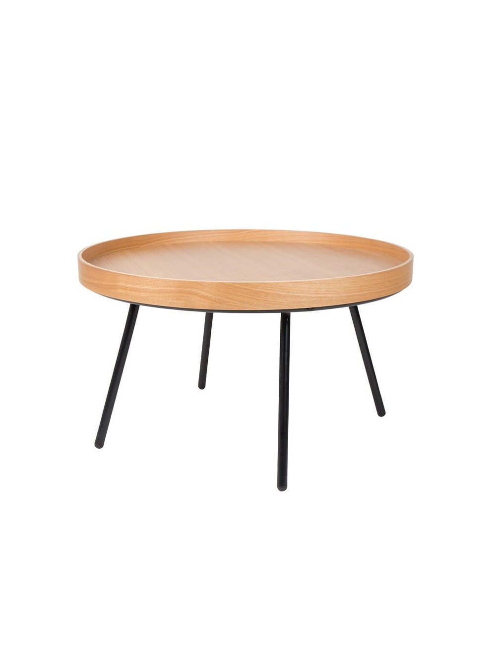 TABLE BASSE OAK TRAY  D78 x H45 cm