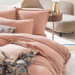 Taie d'oreiller double voile de coton Katni Taie d'oreiller double voile de coton Katni Harmony - Haomy